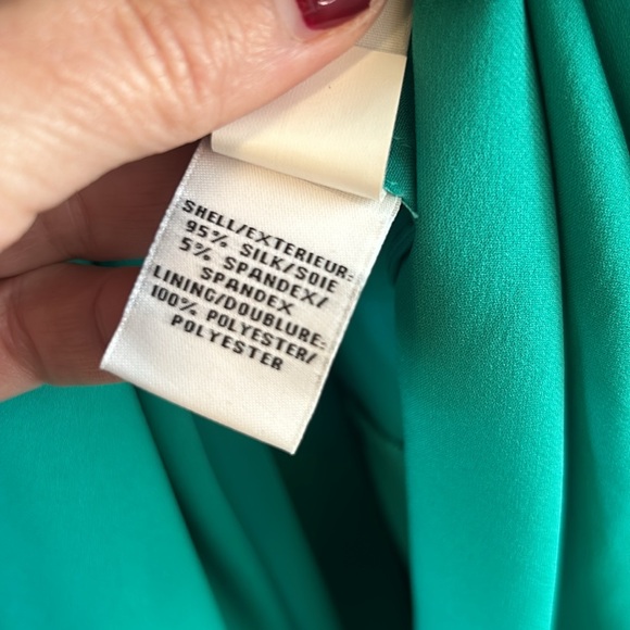Diane von Furstenberg dress with wrap detail in seafoam shade of blueish green - Picture 6 of 16
